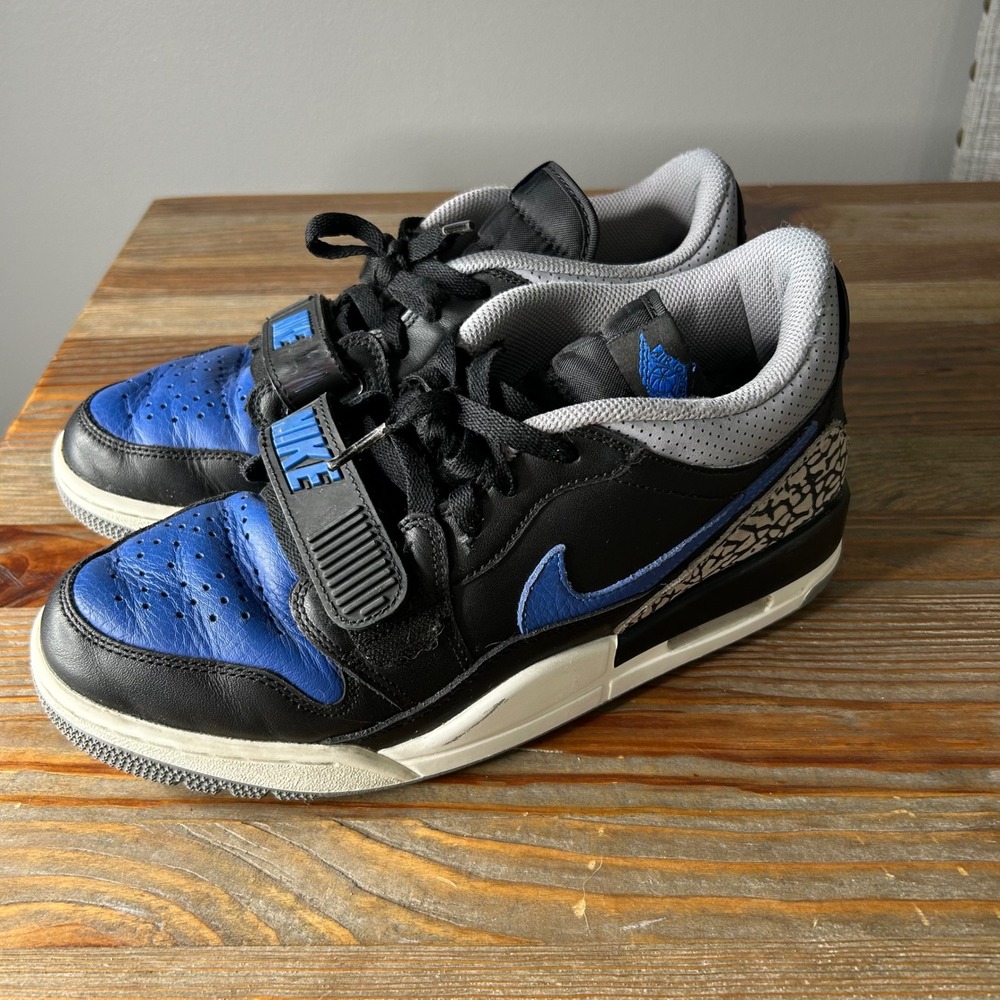 Jordan 3 Retro Black Blue Low Top Basketball Shoes CD7069-041 Men's Sneakers